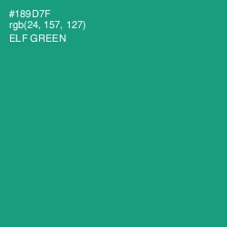 #189D7F - Elf Green Color Image