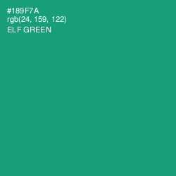 #189F7A - Elf Green Color Image