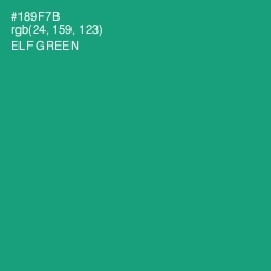 #189F7B - Elf Green Color Image