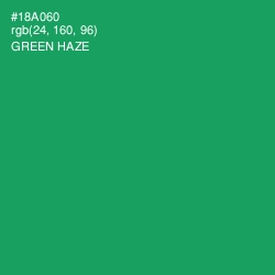 #18A060 - Green Haze Color Image