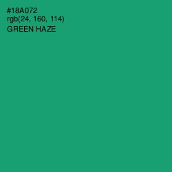 #18A072 - Green Haze Color Image