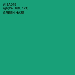 #18A079 - Green Haze Color Image