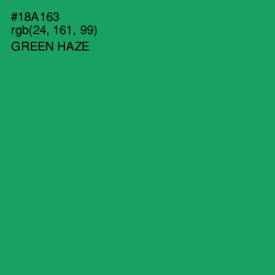 #18A163 - Green Haze Color Image