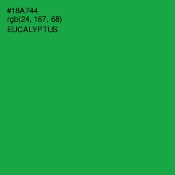 #18A744 - Eucalyptus Color Image
