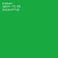 #18AA41 - Eucalyptus Color Image