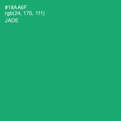 #18AA6F - Jade Color Image