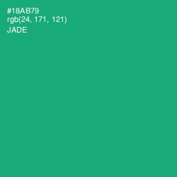 #18AB79 - Jade Color Image