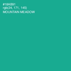 #18AB91 - Mountain Meadow Color Image
