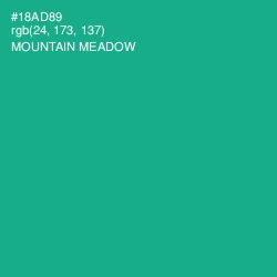 #18AD89 - Mountain Meadow Color Image