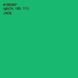 #18B96F - Jade Color Image