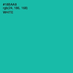 #18BAA8 - Eastern Blue Color Image