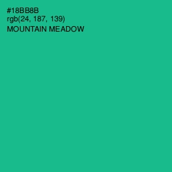 #18BB8B - Mountain Meadow Color Image