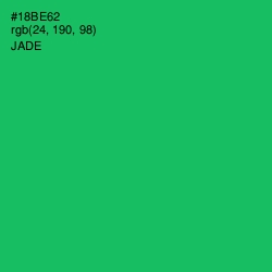 #18BE62 - Jade Color Image