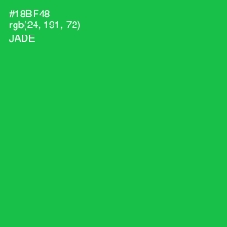 #18BF48 - Jade Color Image