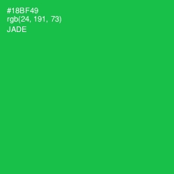 #18BF49 - Jade Color Image