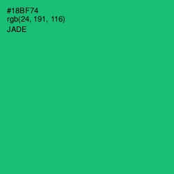 #18BF74 - Jade Color Image