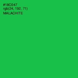 #18C047 - Malachite Color Image