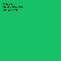 #18C067 - Malachite Color Image
