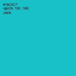 #18C0C7 - Java Color Image
