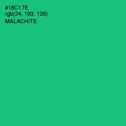 #18C17E - Malachite Color Image