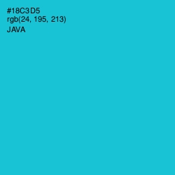 #18C3D5 - Java Color Image