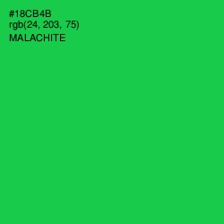 #18CB4B - Malachite Color Image