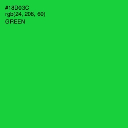 #18D03C - Green Color Image