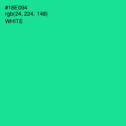 #18E094 - Caribbean Green Color Image