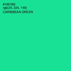 #18E095 - Caribbean Green Color Image