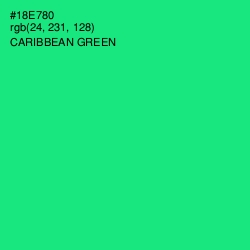 #18E780 - Caribbean Green Color Image