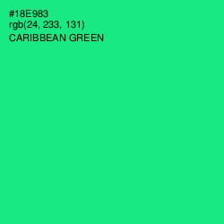 #18E983 - Caribbean Green Color Image