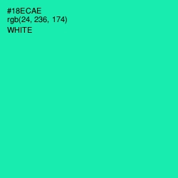 #18ECAE - Caribbean Green Color Image