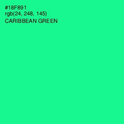 #18F891 - Caribbean Green Color Image