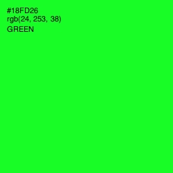 #18FD26 - Green Color Image