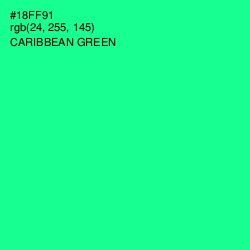 #18FF91 - Caribbean Green Color Image