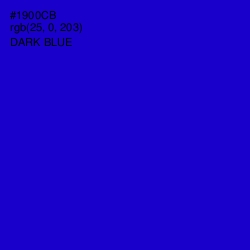 #1900CB - Dark Blue Color Image