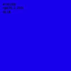 #1902EB - Blue Color Image