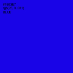 #1903E7 - Blue Color Image