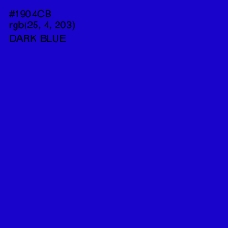 #1904CB - Dark Blue Color Image