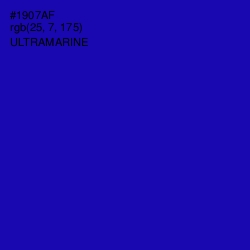 #1907AF - Ultramarine Color Image