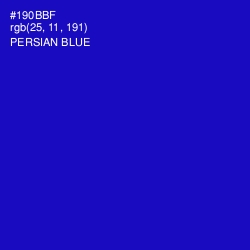 #190BBF - Persian Blue Color Image