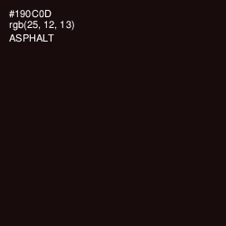 #190C0D - Asphalt Color Image