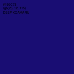 #190C73 - Deep Koamaru Color Image