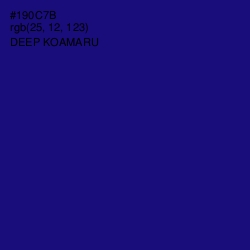 #190C7B - Deep Koamaru Color Image