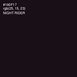 #190F17 - Night Rider Color Image
