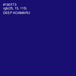 #190F73 - Deep Koamaru Color Image