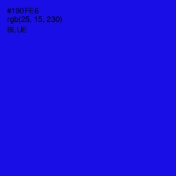 #190FE6 - Blue Color Image