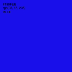 #190FEB - Blue Color Image
