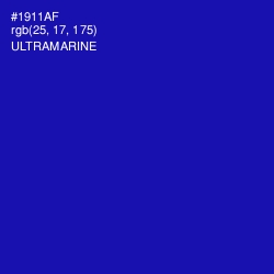 #1911AF - Ultramarine Color Image