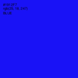 #1912F7 - Blue Color Image